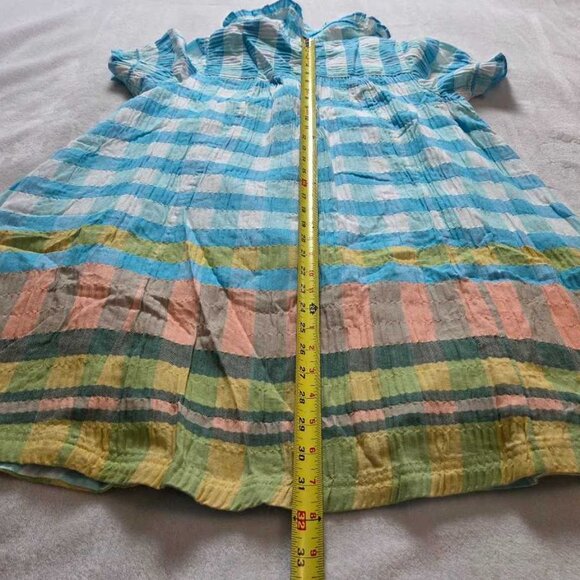 New MP Anthropologie Pilcro The Keira collared button-front mini plaid dress - Picture 10 of 11